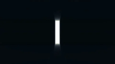 Door or gate opening to a bright ray light Stock Footage 58034573