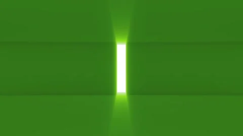 Door or gate opening to a bright ray light Stock Footage 58034632