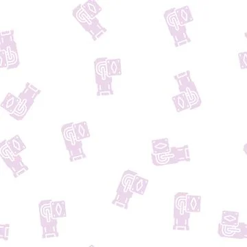 Door padlock glyph seamless pattern Stock Illustration