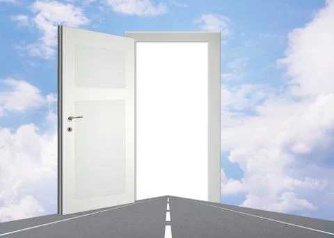 Door in the paradise 스톡 일러스트