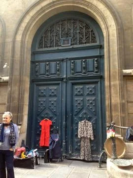 Door in Paris Stock Photos