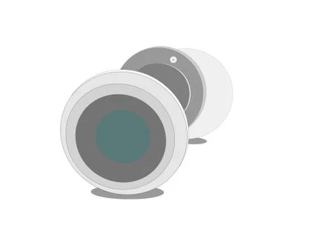Door peephole Stock Illustration