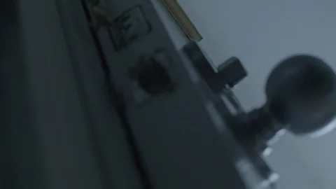 Door is Quickly Locked, Low Angle HD Video Stock Footage 92743712