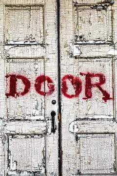 Door red Stock Photos