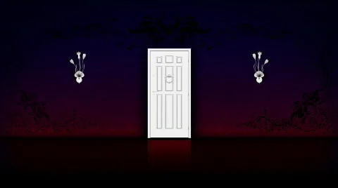 Door - red&amp;blue 스톡 동영상 361941