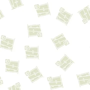 Door repairs glyph seamless pattern 库存插图