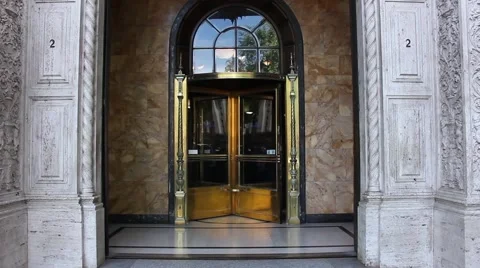 Door, revolving door Vídeo Stock 45448555