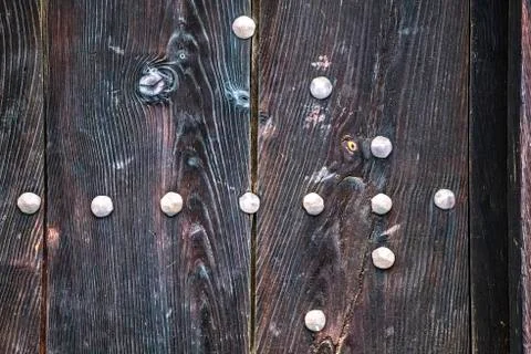 Door with rivets Stock Photos