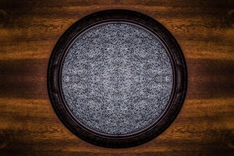 Door with round window Stock Photos