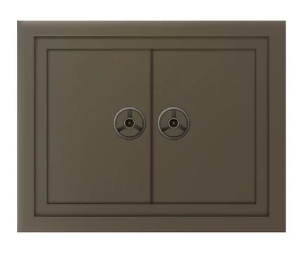 Door with safe lock Stock Illustration