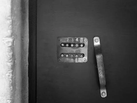 Door With Security Code Stock Photos