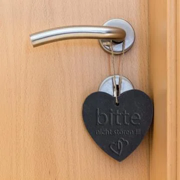Door with sign Stock Photos