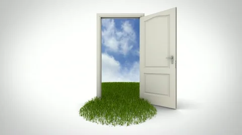 Door to the sky Stock Footage 12012494