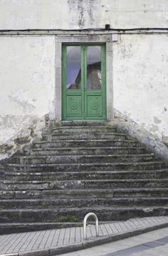 Door with stairs Stock Photos