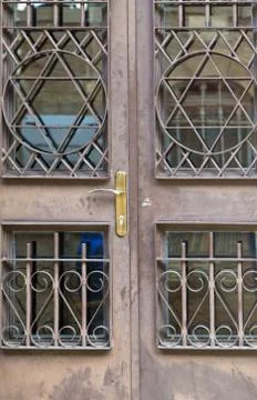 Door of Synagogue Stock Photos