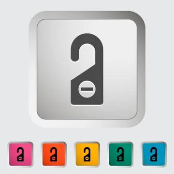 Door tag 库存插图