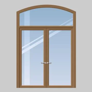 Door to the terrace Stock Illustration