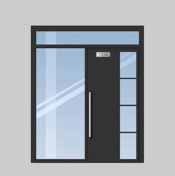 Door to the terrace Stock Illustration
