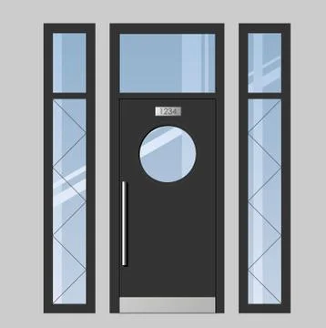 Door to the terrace Illustration