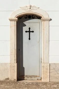Door of a tomb Stock Photos
