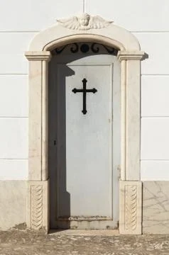 Door of a tomb Stock Photos