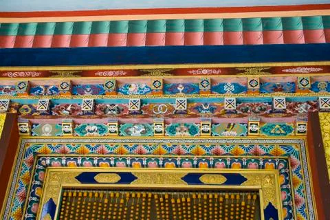 Door Top of Monastery Stock Photos
