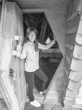 A door in the trees Stock Photos