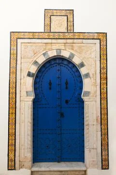 Door in Tunisa Stock Photos