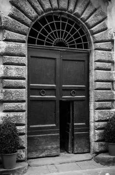 Door in Tuscany Stock Photos