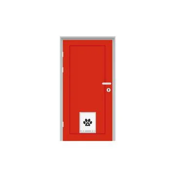 Door vector. door for pet vector. free space for text. wallpaper. background. Stock-Illustration