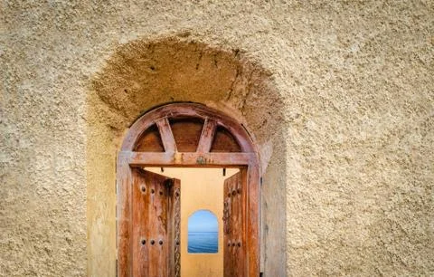 Door to the View Stock Photos