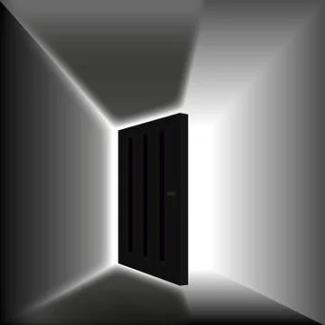 The door into the void Stock Illustration