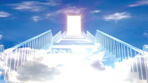 Door walkway glow light open animation Video stock 146844413