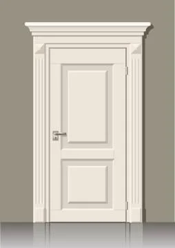 Door in the wall Stock Illustration
