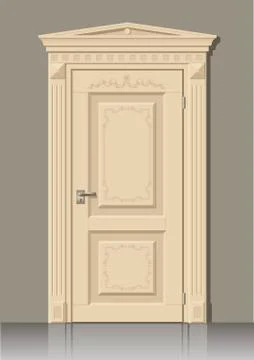 Door in the wall Stock Illustration