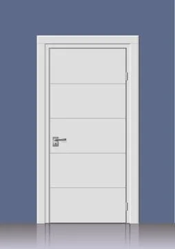 Door in the wall Stock Illustration