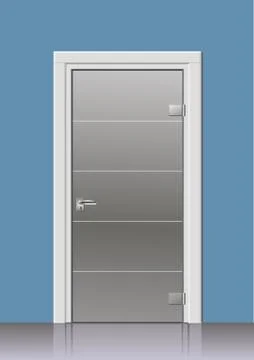 Door in the wall Stock Illustration