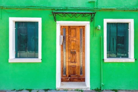 Door in the wall Stock Photos