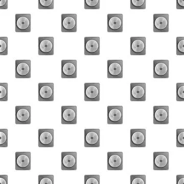 Doorbell button security system seamless pattern Stock Illustration