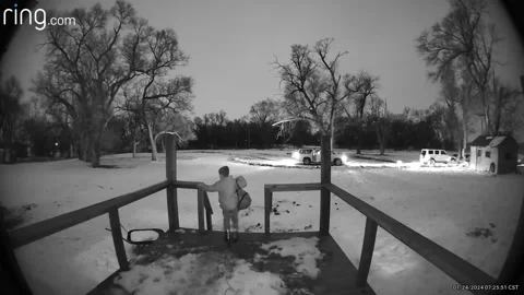 Doorbell Camera Catches Fall, Hill Stock Video Pond5