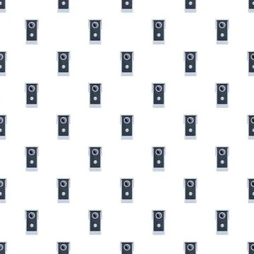 Doorbell intercom camera pattern for smart home security Stock-Illustration