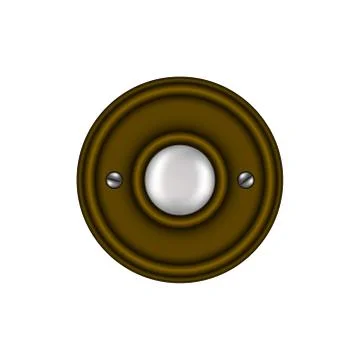Doorbell in vintage design Stock Illustration