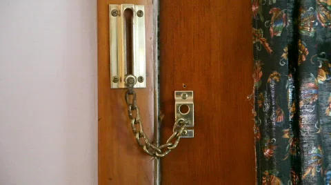 DoorChain2 Stock Footage