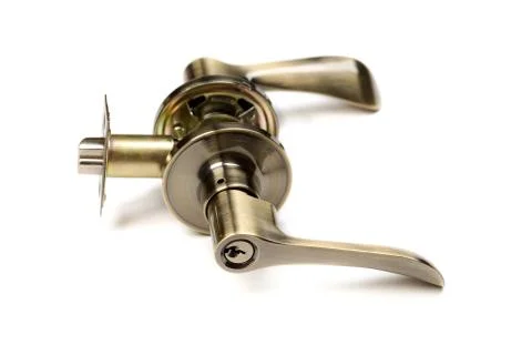 Doorknob isolate on white Stock Photos