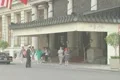 Doorman flags a cab at the Plaza Hotel Footage