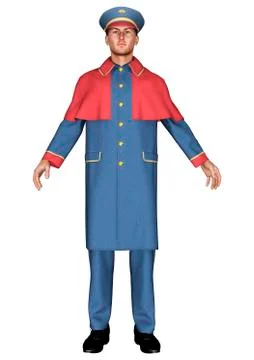 Doorman Stock Illustration