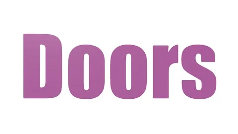 Doors Animated Wordcloud On White Background Stock Footage 103559391