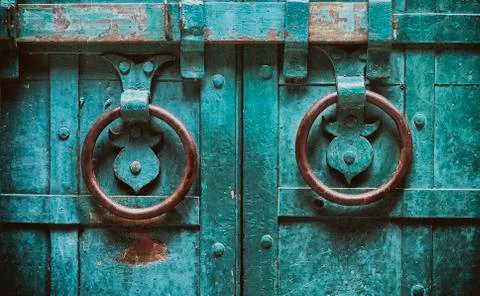 Doors of church Stock Photos