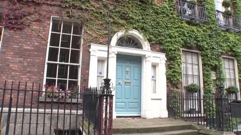 Doors of Dublin, Ireland 스톡 동영상 80907671