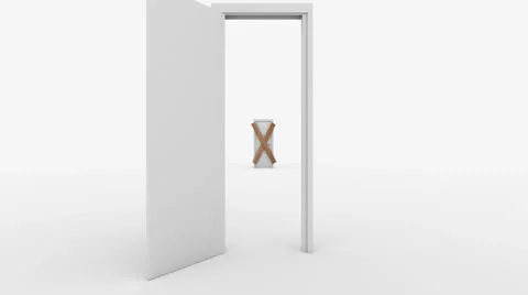 Doors flight Stock Footage 32210858